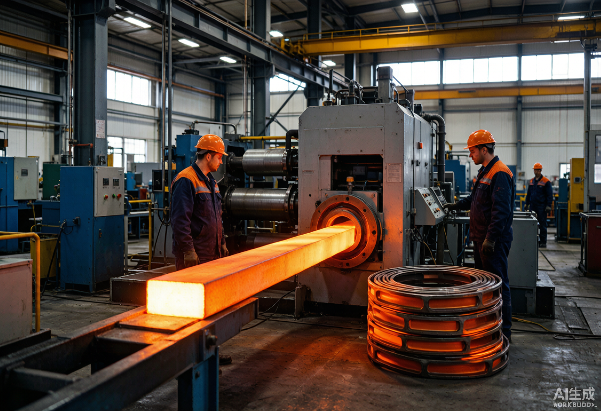 Aluminium extrusion production line at the NA-VIEW factory producing window profiles