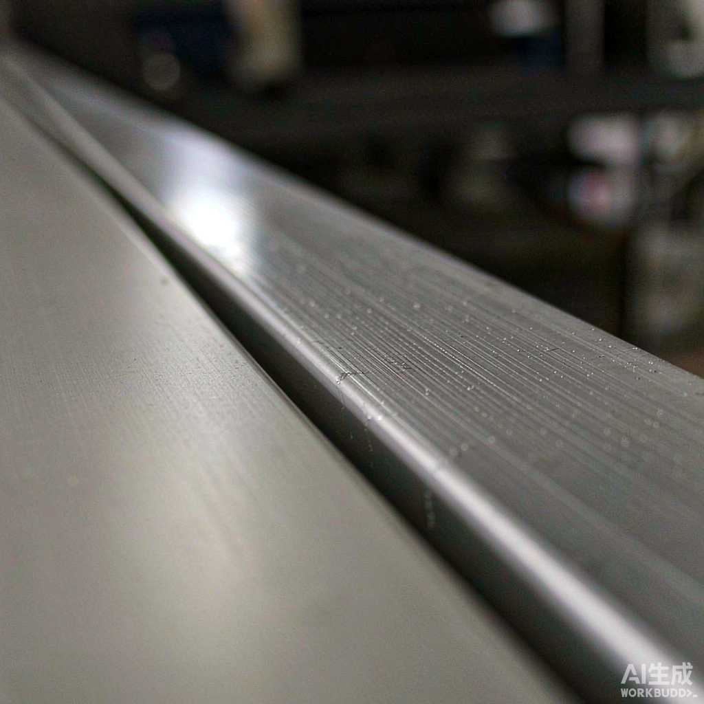 Comparison of smooth and defective aluminium extrusion surfaces showing die lines and surface quality differences