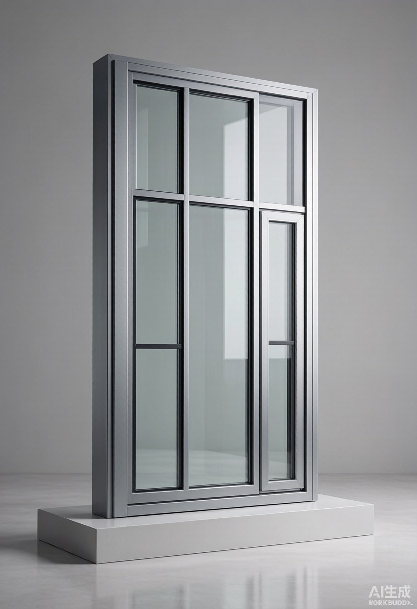 finished thermal break aluminium windows in showroom