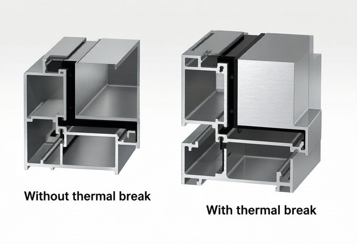 thermal break vs traditional aluminium profile comparison